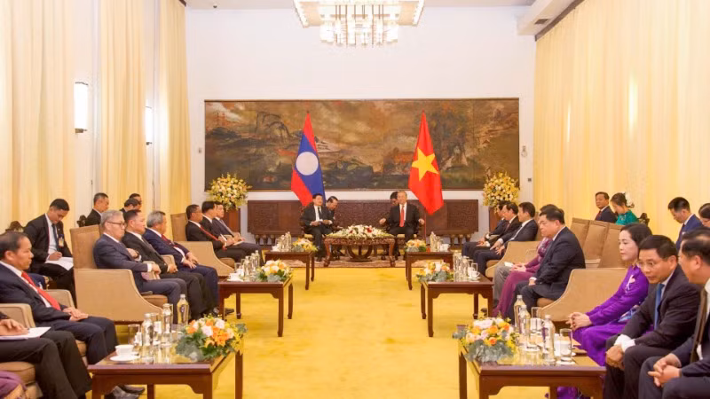 Quang cảnh buổi tiếp.