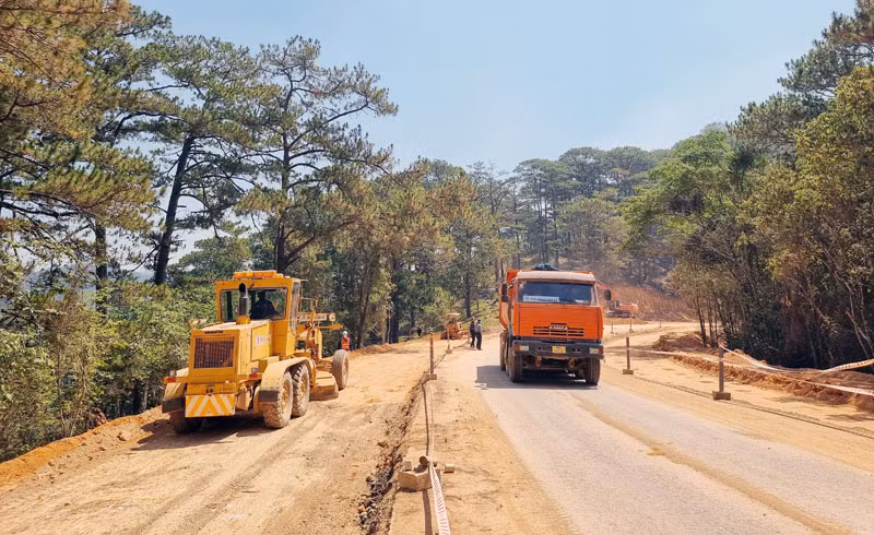 Dự án nâng cấp, mở rộng đèo Prenn có chiều dài 7,4km, quy mô 4 làn xe ô-tô.