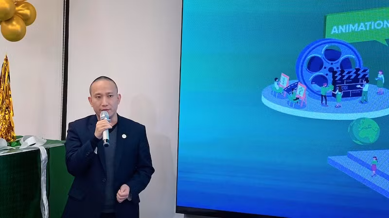 Ông Tạ Mạnh Hoàng khẳng định ngành hoạt hình nói riêng và sáng tạo nội dung số nói chung có tiềm năng rất lớn. Ông Tạ Mạnh Hoàng khẳng định ngành hoạt hình nói riêng và sáng tạo nội dung số nói chung có tiềm năng rất lớn.