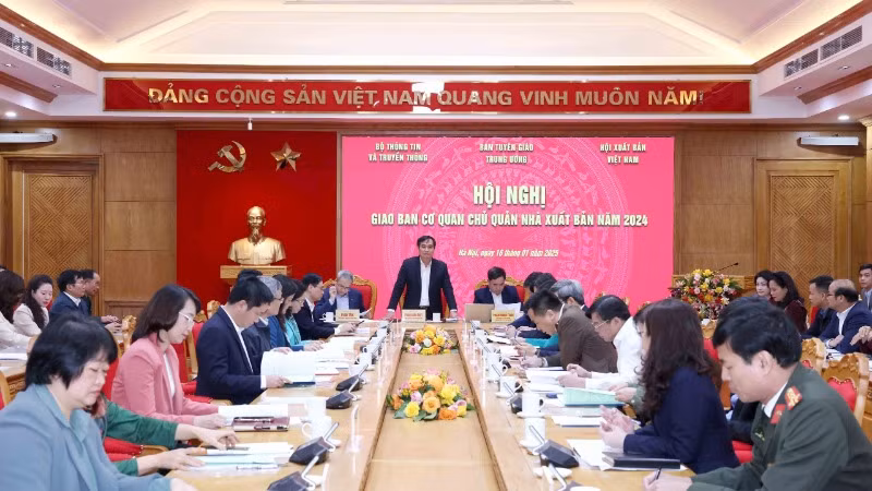 Hội nghị giao ban cơ quan chủ quản nhà xuất bản năm 2024.