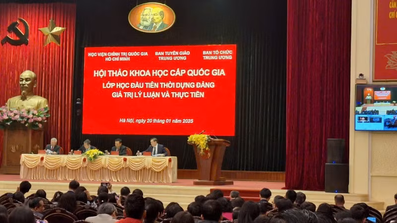 Toàn cảnh Hội thảo khoa học quốc gia “Lớp học đầu tiên thời dựng Đảng - Giá trị lý luận và thực tiễn”