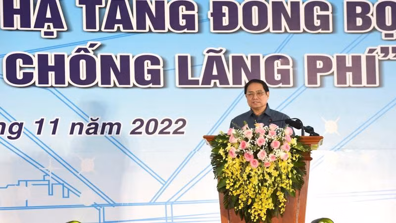 Thủ tướng Phạm Minh Chính phát động phong trào thi đua. (Ảnh: Trần Hải)