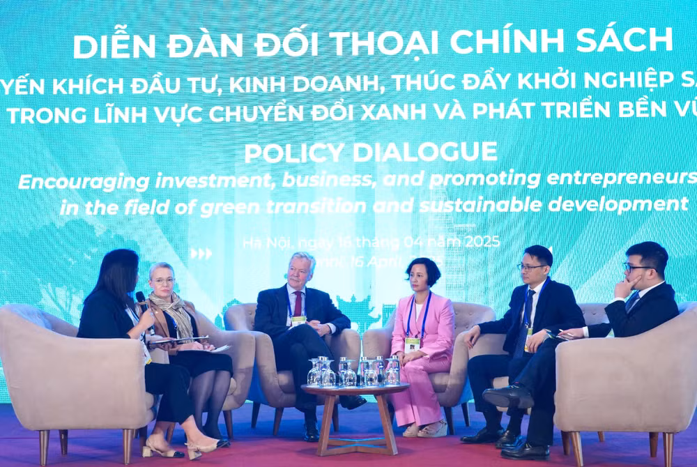 Trong khuôn khổ diễn ra Phiên thảo luận: Hợp tác thúc đẩy khởi nghiệp sáng tạo chuyển đổi xanh và phát triển bền vững 