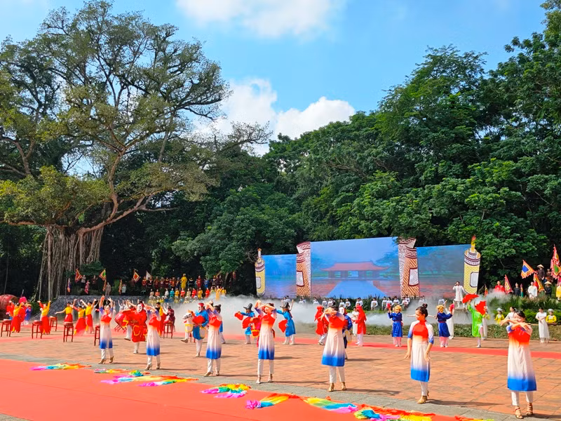 Một cảnh trong phần hội Lam Kinh 2023. Một cảnh trong phần hội Lam Kinh 2023.