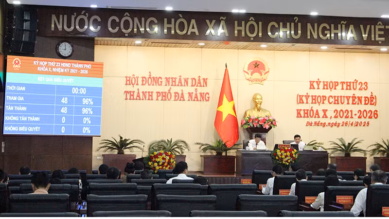 Đại biểu biểu quyết thông qua Nghị quyết.