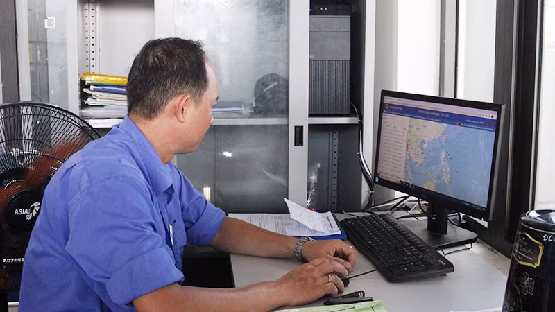 Đà Nẵng giám sát 24/24h hoạt động tàu cá trên biển.