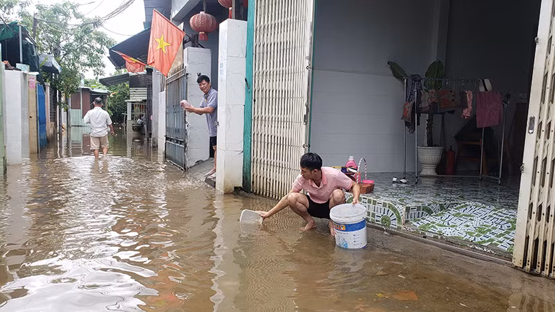 Người dân tổ 113 tranh thủ dọn dẹp. Người dân tổ 113 tranh thủ dọn dẹp.