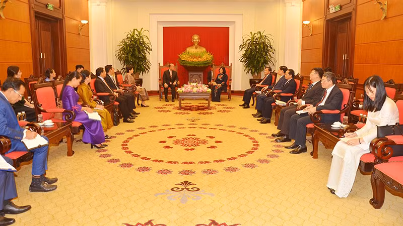 Quang cảnh cuộc tiếp.