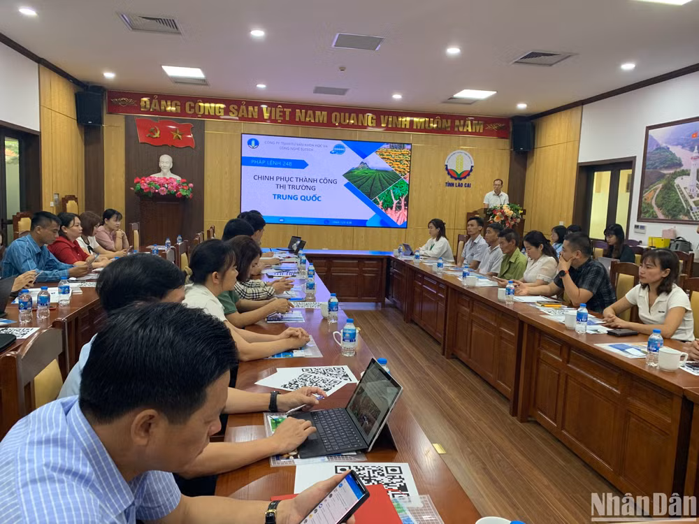 Hội nghị: Hướng dẫn xuất khẩu nông sản có nguồn gốc thực vật” tổ chức ngày 8/6, tại Lào Cai.