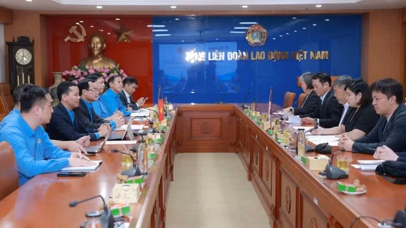 Toàn cảnh hội đàm. (Ảnh: Hải Nguyễn)