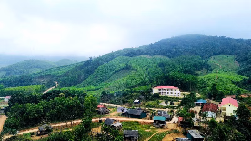 Một góc Cha Lo nhìn từ trên cao.