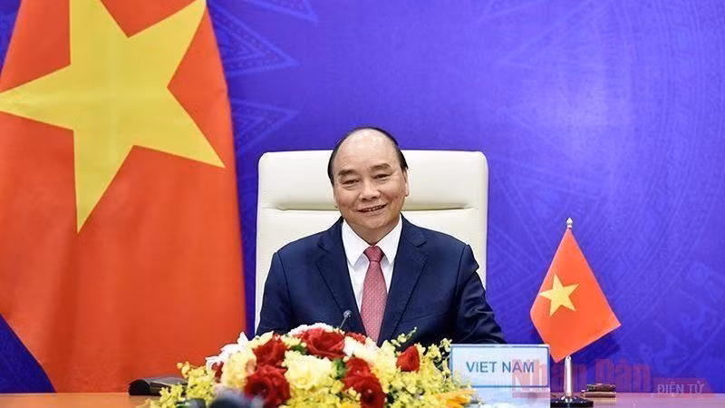 Chủ tịch nước Nguyễn Xuân Phúc. (Ảnh: Trần Hải)