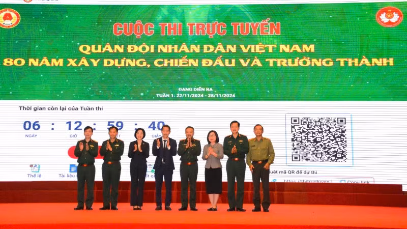 Ban Tổ chức phát động Cuộc thi trực tuyến: Quân đội nhân dân Việt Nam - 80 năm xây dựng, chiến đấu và trưởng thành.