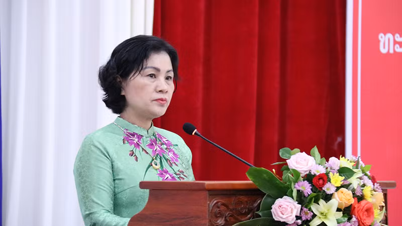 Bà Kiều Thị Hằng Phúc, Tổng Lãnh sự Việt Nam tại Luang Prabang. Ảnh: Trịnh Dũng