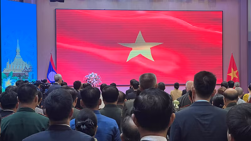 Kỷ niệm 79 năm Quốc khánh Việt Nam tại Lào Ảnh: Quốc Dũng