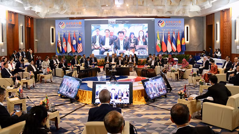 Quang cảnh hội nghị. (Ảnh: TRỊNH DŨNG)