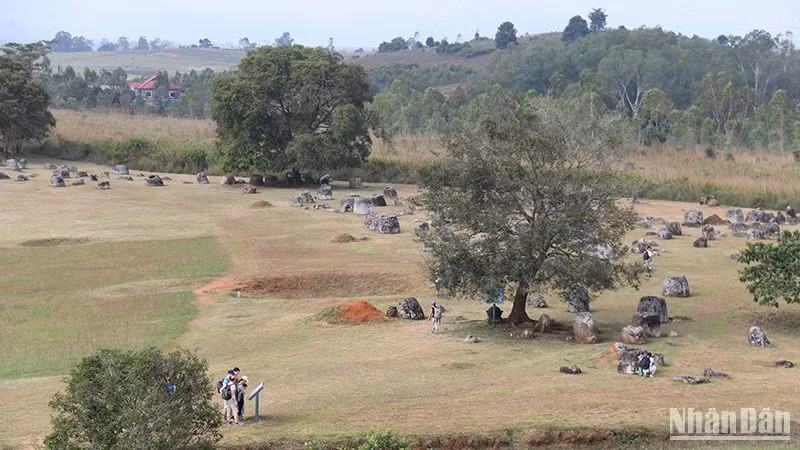 Cánh đồng Chum tại tỉnh Xiengkhouang của Lào được UNESCO công nhận là Di sản văn hóa thế giới. (Ảnh: Hải Tiến)