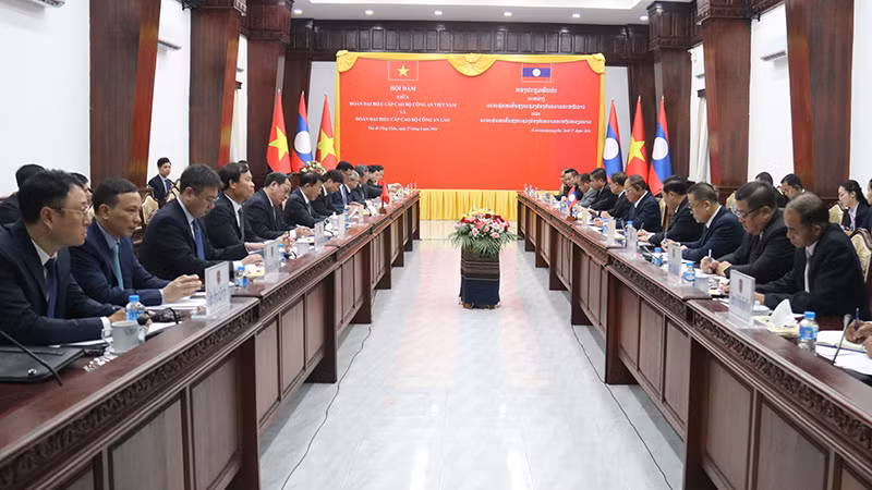 Quang cảnh hội đàm. (Ảnh: Hải Tiến)