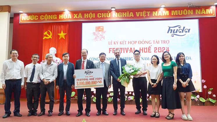 Công ty TNHH Bia Carlsberg Việt Nam - Nhãn hàng bia Huda là nhà tài trợ bạch kim cho Festival Huế 2024.