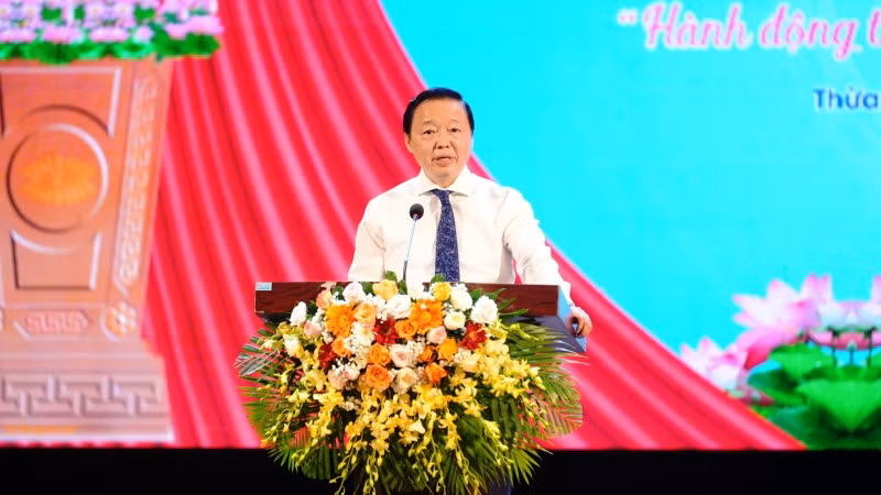 Phó Thủ tướng Chính phủ Trần Hồng Hà phát biểu tại lễ phát động Tháng hành động vì trẻ em năm 2024.