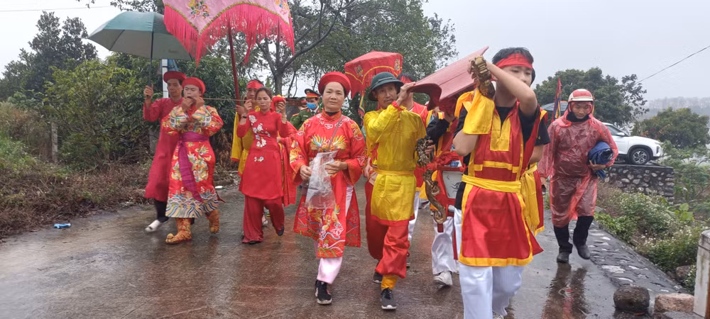 Nghi lễ rước nước được phục dựng từ năm 2010 đến nay.