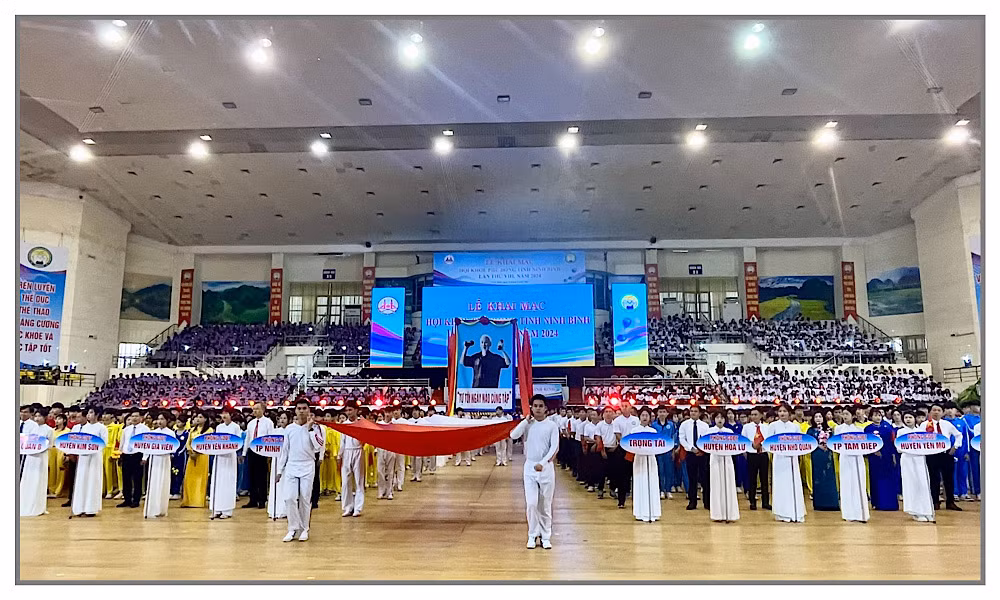 Hội khỏe Phù Đổng lần này là dịp để Ninh Bình biểu dương lực lượng, chào mừng những sự kiện lớn của tỉnh. Đồng thời, chuẩn bị lực lượng tốt nhất đi tham gia thi đấu ở Hội khỏe Phù Đổng khu vực tại tỉnh Thái Nguyên, Bắc Ninh và toàn quốc tại thành phố Hải Phòng thời gian tới.