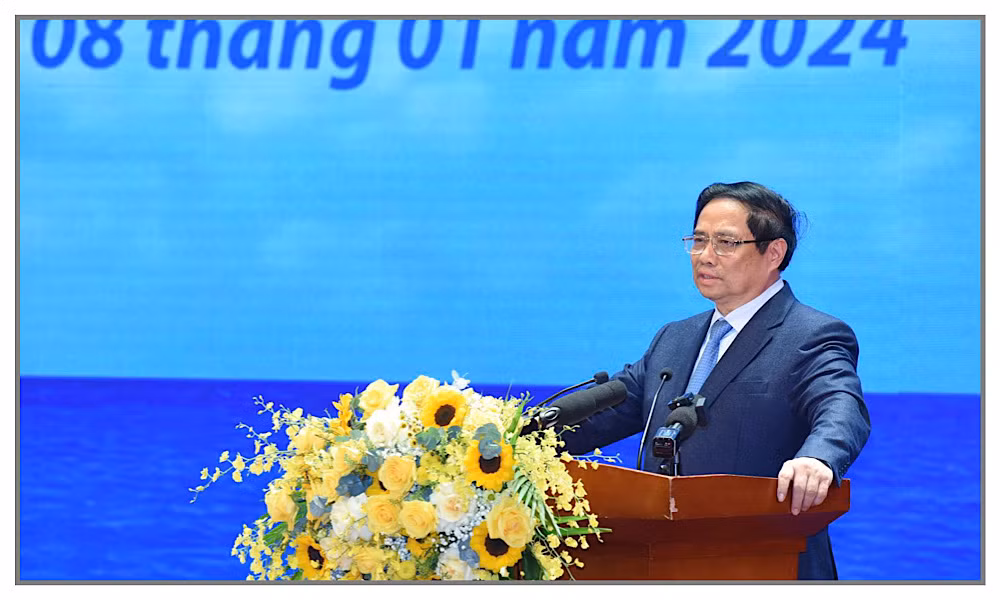 Thủ tướng Phạm Minh Chính phát biểu ý kiến chỉ đạo hội nghị.