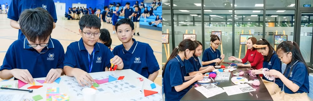 Các Vinsers hào hứng tham gia trải nghiệm Toán học và khám phá tiềm năng tại xưởng sáng tạo. Các Vinsers hào hứng tham gia trải nghiệm Toán học và khám phá tiềm năng tại xưởng sáng tạo.