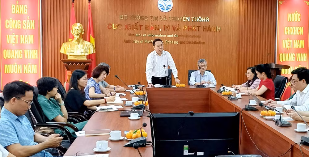 Hội nghị về Giải thưởng Sách quốc gia năm 2024 do Cục Xuất bản, In và Phát hành tổ chức. 