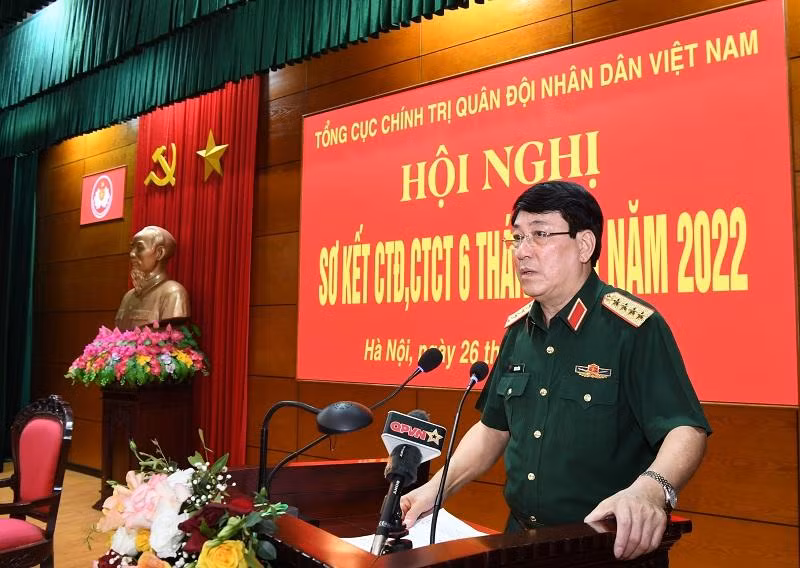 Đại tướng Lương Cường phát biểu ý kiến kết luận hội nghị. (Ảnh: Phú Sơn)