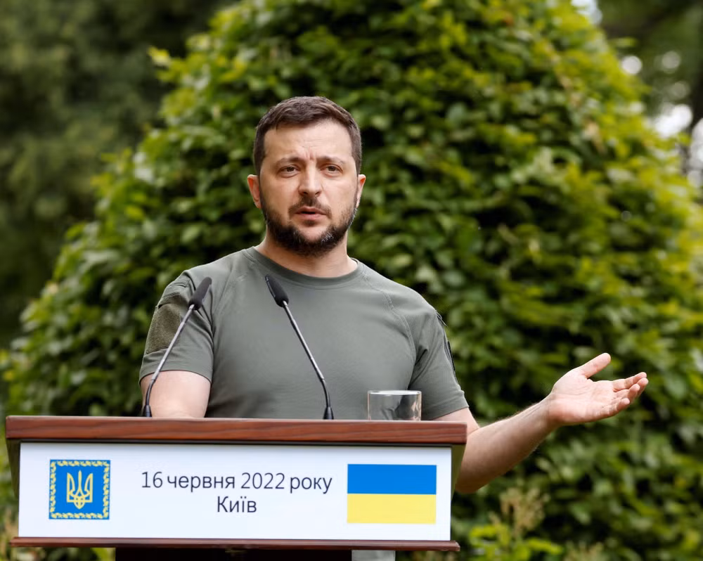 Tổng thống Ukraine Volodymyr Zelensky. (Ảnh: AFP/TTXVN)
