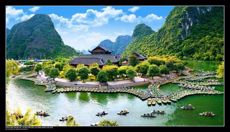 Quần thể danh thắng Tràng An - Di sản Văn hóa và Thiên nhiên thế giới. 