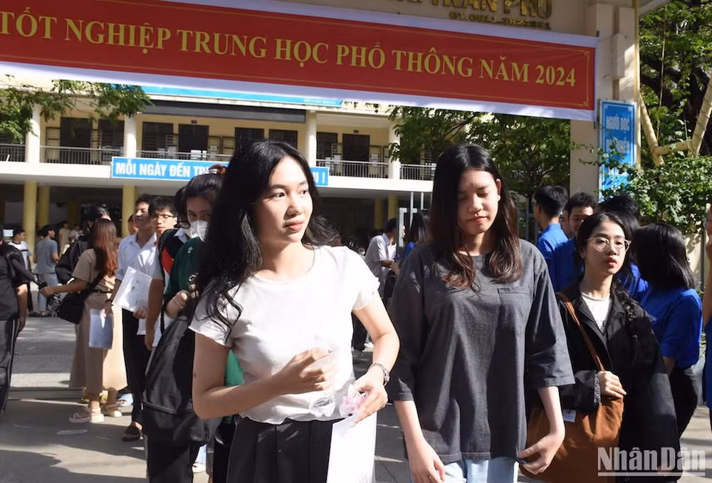 Tại Đà Nẵng, có 11.378 thí sinh dự thi môn Tiếng Anh. (Ảnh: ANH ĐÀO)