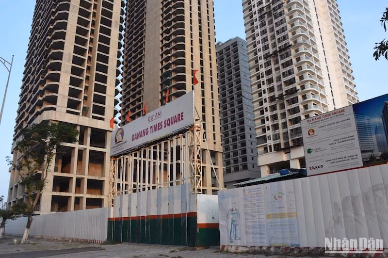 Dự án Times Square Đà Nẵng nằm trên khu đất có 4 mặt tiền “đắc địa của đường Võ Nguyên Giáp và Phạm Văn Đồng, (Ảnh: ANH ĐÀO)