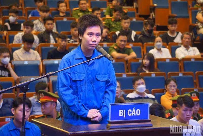 Bị cáo Nguyễn Thị Kim Chi tại phiên tòa. (Ảnh: ANH ĐÀO)