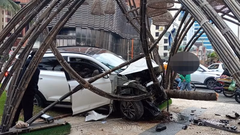 Hiện trường vụ tai nạn.