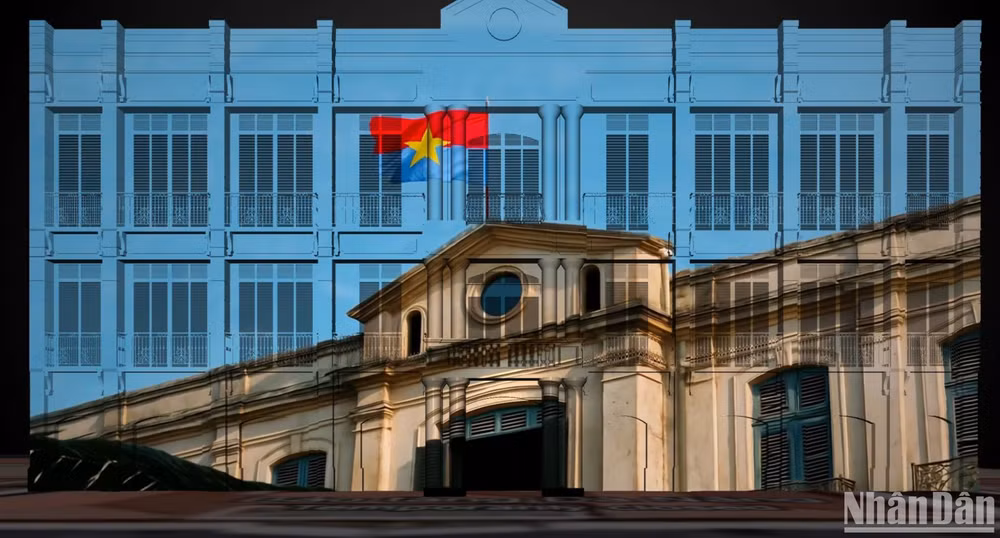 Phim 3D Mapping “Câu chuyện Đà Nẵng-The Story of Da Nang” chiếu hai suất chiếu mỗi tối với khung giờ từ 19 giờ 30 phút - 20 giờ 30 phút; 21 giờ - 22 giờ. (Ảnh: ANH ĐÀO)