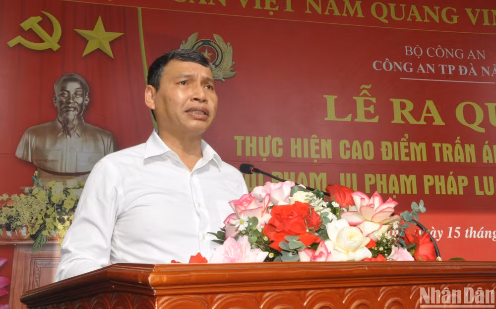 Phó Chủ tịch Thường trực Ủy ban nhân dân thành phố Đà Nẵng Hồ Kỳ Minh phát biểu tại chương trình. (Ảnh: ANH ĐÀO) Phó Chủ tịch Thường trực Ủy ban nhân dân thành phố Đà Nẵng Hồ Kỳ Minh phát biểu tại chương trình. (Ảnh: ANH ĐÀO)