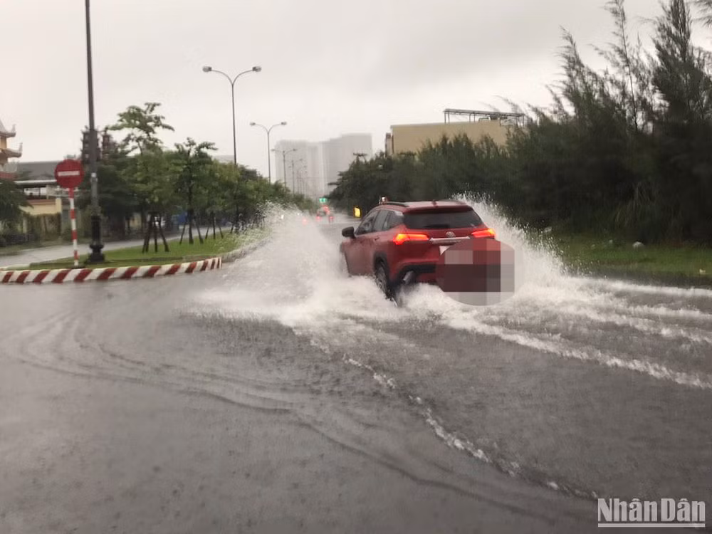 Lượng mưa tại Đà Nẵng sáng nay trung bình 30-60mm.