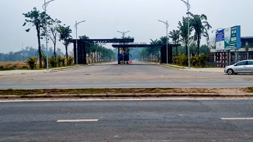Việc đầu tư hạ tầng Cụm Công nghiệp Sơn Cẩm I đang bị chậm tiến độ.