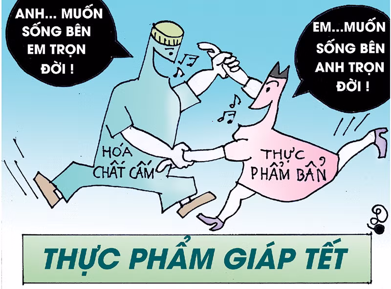 Ngăn chặn thực phẩm bẩn dịp Tết 