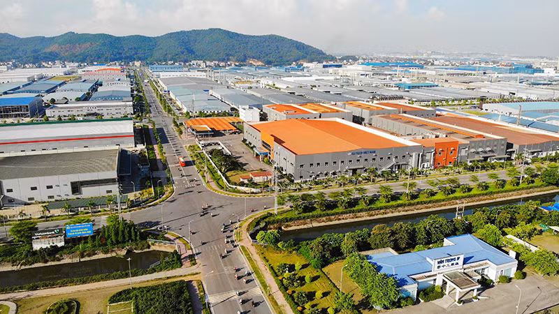 Khu công nghiệp Vân Trung, huyện Việt Yên, tỉnh Bắc Giang.