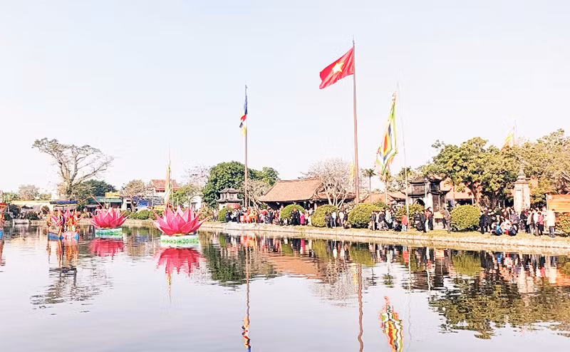 Toàn cảnh chùa Keo, tỉnh Thái Bình. (Ảnh MAI TÚ)