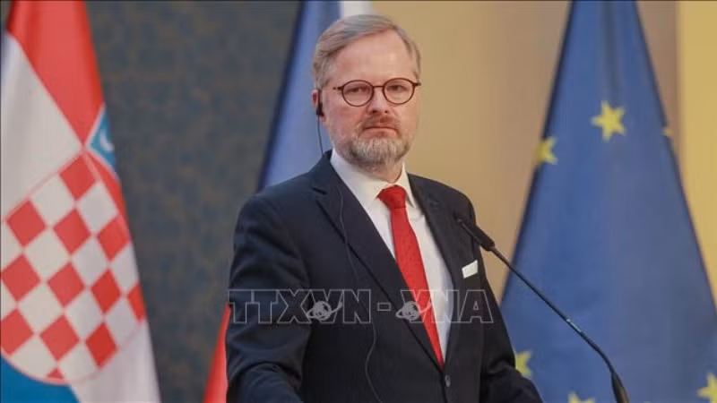 Thủ tướng Séc Petr Fiala. (Ảnh: AFP/TTXVN)