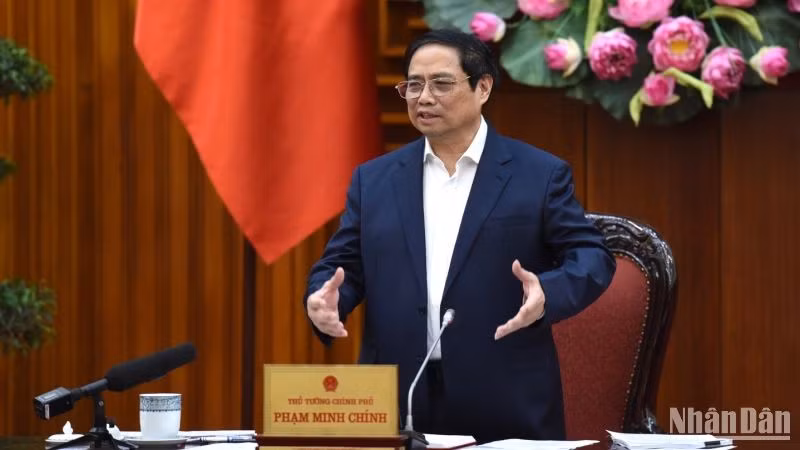 Thủ tướng Phạm Minh Chính phát biểu chỉ đạo Hội nghị. Thủ tướng Phạm Minh Chính phát biểu chỉ đạo Hội nghị.