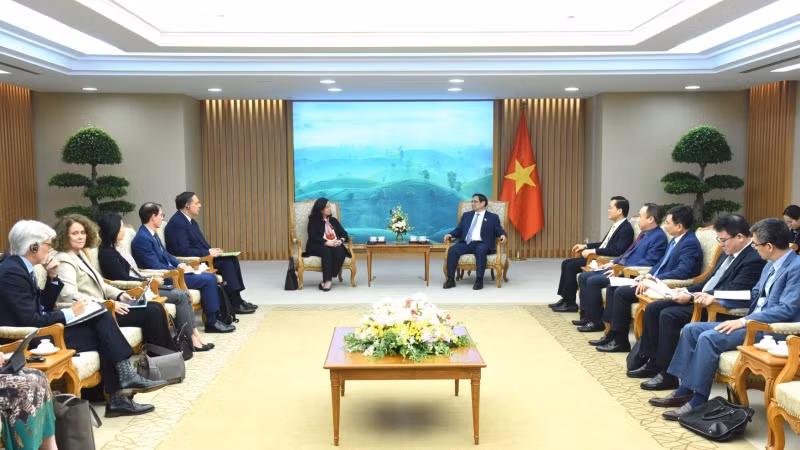 Quang cảnh buổi tiếp.