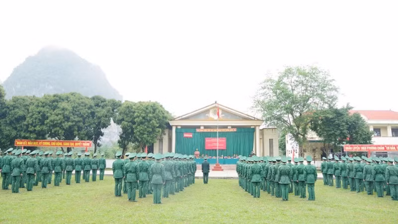 Toàn cảnh lễ khai giảng.