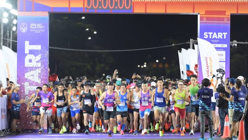 Giải VnExpress Marathon đã tổ chức tại nhiều tỉnh, thành phố trên cả nước, trong ảnh là giải tổ chức tại thành phố Huế năm 2024. (Ảnh: Ban tổ chức cung cấp)