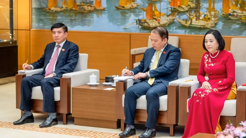 Các đại biểu Quốc hội Việt Nam dự buổi tiếp. (Ảnh: DUY LINH) Các đại biểu Quốc hội Việt Nam dự buổi tiếp. (Ảnh: DUY LINH)