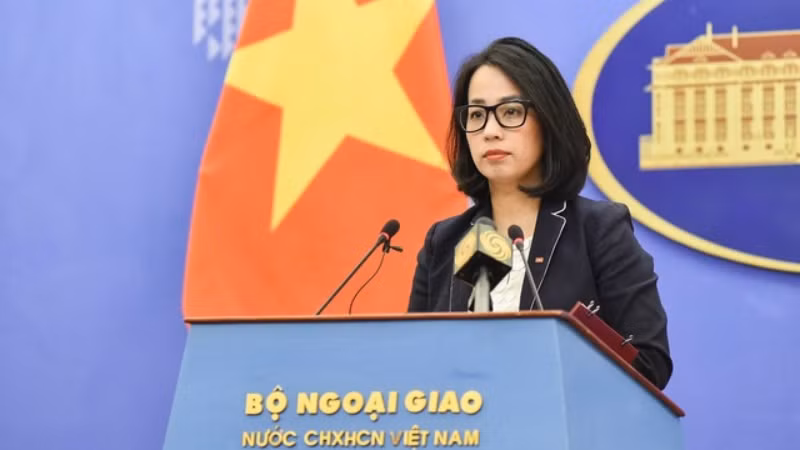 Người Phát ngôn Bộ Ngoại giao Việt Nam Phạm Thu Hằng.
